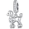 JYRRONG Ciondolo a forma di cane, in argento Sterling 925, a forma di gatto, cavallo, bulldog, barboncino, Golden Retriever, per braccialetti Pandora