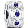 BOIGEGU Ciondolo Argento Sterling 925 con pietre di cuori zirconia cubica Pendenti Compatibile con Braccialetti e Collane europei, perfetto Regali per Moglie e Ragazze