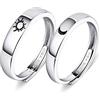 Beydodo Anelli Coppia Sole e Luna Anelli Coordinati Sole e Luna Incisi I Love You Anello di Matrimonio Coppia