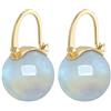 HUGE TOMATO Orecchini pendenti con perle Akoya bianche, eleganti orecchini in argento sterling 925 da 14 mm con chiusura placcata in oro 14k per la moda femminile