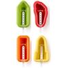 Lékué 4 Stampi per ghiacciolo iconico impilabile,silicone multicolore,55 ml