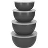 KitchenAid Set di ciotole per la preparazione dei pasti 4pc con coperchi - Grigio antracite