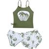 JiAmy Costume da bagno hawaiano per ragazze, costume da bagno 3 pezzi tankini set costumi da bagno pantaloncini 7-16 anni
