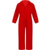 YiZYiF Tuta Intera da Lavoro in Cotone per Bambini Fascia Elastica Tuta Protettiva Costume per Ragazzi Pilota Salopette Tutina Completo Operaio Meccanico Zip 6-16 Anni