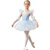 YiZYiF Tutu Danza Classica Bambina Vestito da Balletto Bambina Vestito da Balletto per Ragazze Gonna di tutù di Principessa Danza Classica