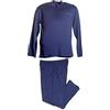Maxfort Taglie Forti Uomo Pigiama 3006 Serafino Cotone Fino alla 10XL (4XL, Blu)