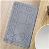 Comart - Tappeto Bagno Nicole - Antiscivolo Lavabile - 50x80 cm Grigio