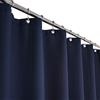 Barossa Design Tenda da doccia extra lunga con tessuto a cialda da 171 cm di larghezza x 296 cm di altezza, per hotel Luxury Spa, tessuto pesante ponderato da 230 g/m², idrorepellente, blu navy, 71 x 96 cm