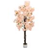 IDEALHOUSE Pianta artificiale di ciliegio artificiale, 180 cm, con fiori di