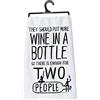 Primitives by Kathy Strofinaccio, cotone, più vino in una bottiglia, 71 cm quadrato