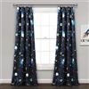 Lush Decor Finestra Tenda a Pannello, Paio, Blu Navy, 213,4 x 132,1 cm
