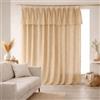 HOME LINGE PASSION Tenda in 100% garza di cotone 180 x max 300 cm (regolabile) beige chiaro