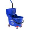 IdealHouse Carrello per la pulizia con mocio pressa con secchio da 32 litri per hotel