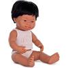 Miniland Dolls: Bambola Baby Latino Bambino con Sindrome Down in vinile morbido da 38 cm. Presentato con biancheria interna in scatola regalo (31267)