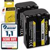 PATONA 2X Batteria per Sony NP-QM51 FM50 QM91D QM71 FM70 FM90 1600mAh | Batteria di ricambio per videocamere DSC F707 F717 F828 R1 S30 S50 S70 S75 S85, MVC CD500 CD400 CD300 CD200