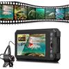 BJdfgE Telecamera subacquea for la pesca HD1080P-DVR 32 GB-4,5'' for sul ghiaccio, regali for uomini, 5000 mAh, IR e LED for buio, rilevatore di USB-C(25m no DVR)