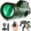 Pealeaf Monocolo Compatto 600x Ultra Zoom Con Supporto Smartphone E Treppiede, Mini Telescopio HD 40X60 Per Trekking Uccelli Sport (80x100)