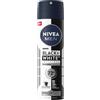NIVEA MEN Black & White Invisible Original Spray 6 x 150 ml, Deodorante uomo antitraspirante 72h, Deodorante spray contro odori, sudore, residui, irritazioni e macchie, Profumo maschile e duraturo