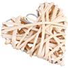 BESPORTBLE Set di 6 ciondoli da appendere a forma di cuore in vimini naturale, 10,00 x 10,00 x 3,00 cm, per soggiorno, bar, matrimonio, finestra e decorazione da parete