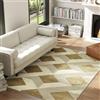 HOMCOM Tappeto da soggiorno lavabile a macchina 120x170 cm Marrone chiaro