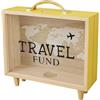 Generico Travel Keepsake Box - Archivio Adventure | Memory Shadow Box | Slot Box Decorativo Con Design Aereo, Opere D'arte Della Mappa Del Mondo, Moderno Accento Per Tavoli, Collezionista Di Fondi Per L