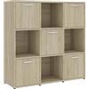 vidaXL Libreria Rovere Sonoma 90x30x90 cm in Legno Multistrato