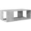 vidaXL Tavolino Salotto Grigio Cemento 89,5x48x30cm Legno Multistrato