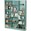 hitsuki Libreria Verde 17 Scomparti Scaffale Soggiorno | Stretto 188cm alto divisorio fondo MDF 12mm melammina bordi PVC antiribaltamento