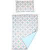 Baby Comfort Set di biancheria da letto con copripiumino e federa, 2 pezzi, 150 x 120 cm, per lettino da bambini dai 12 mesi in su (cuori blu)