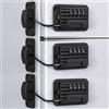 Huwaovi Lucchetto per Frigorifero con Combinazione, 3 Pezzi Blocca Chiusura Cassetti con Potente Adesivo, Blocca Ante Password per Frigo, Cassetti, Finestre