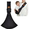 HhBdy Marsupio per bambini, marsupio ergonomico regolabile, imbracatura sicura e comoda, 3 posizioni di trasporto per neonati fino a 6-36 mesi (nero)