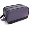 Carttiya Beauty Case Donna XXL, [Design 2025] Impermeabile PU Borsa da Toilette Grande Capacità Trousse da Viaggio Borsa da Bagno Trousse de Toilette Beauty Case (Viola, 8.79L)