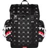SPRAYGROUND ZAINO GRAY PEEKING CHARACTER CHECK MONTE