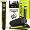 Philips OneBlade QP2721/20 Set di rasoi verde 5in1 Trimmer a batteria umido e asciutto
