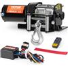 VEVOR Verricello elettrico ATV UTV 4000 lb Cavo in acciaio IP55 Impermeabile Telecomando