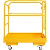 VEVOR Gabbia di sicurezza per carrelli elevatori, capacità di carico 1200 libbre, piattaforma di lavoro pieghevole per carrelli elevatori 36 x 36 pollici con ruote girevoli bloccabili, foro di scarico e catena di sicurezza, può ospitare da 1 a 2 adulti, …