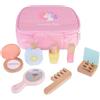 Moni Trade Set Di Bellezza In Legno Valigetta Gioco Con 7 Accessori