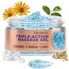 Kinzeno Gel da Massaggio Tripla Azione 75 ml, magnesio, MSM, arnica | Con incenso (Boswellia) e complesso vitaminico B, perle di vitamina E senza microplastiche, effetto rinfrescante, tubo 75 ml