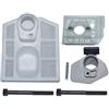 AUMEL Alloggiamento base adattatore filtro aria carburatore con kit bulloni per motosega cinese 5200 5800 52cc 58cc