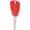 Three T FSFY Chiave in Metallo con Lama Grezza Superiore in ABS Chiave Grezza Chiave Duplicata Non Tagliata Rossa per Moto per Ducati XDiavel 1260 1260S Multistrada 950S 1260S 1260 S