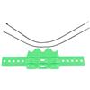 TKSE Copertura Protettiva per Tubo di Scarico, Protezione Universale per Tubo di Scarico per Moto, Anti-Caldo(Verde)