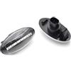 VETJMUA Indicatori di direzione Per Fiat Per Sedici 2005-2010 2011 2012 LED Indicatore Laterale Indicatori Di Direzione Luce Lampeggiante Sequenziale Indicatore Ambra(Dynamic Crystal)