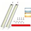 Bonlux Luce interna a LED 12V per camper - Barra LED con interruttore, 1800 lm, 3000K+6000K, ultra-luminosa - Ideale per furgone, bus, caravan, barca, cucina, bagno, bar, camion