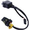 CHILDWEET Nero Cablaggio Relè per Lampada Xenon 12v H4 3,5a 55w | Pvc, Rame e Plastico, Facile Installazione, per Aggiornamento Fari Veicolo e Modifica Lente