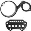 maXpeedingrods Staffa laterale per strumenti e copertura di trasferimento del tachimetro per Harley Sportster XL883 XL1200 1993-2020, nero