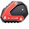ZESIDIMO Per X-Cape 650 X Cavalletto Moto Supporto Laterale Extension Piastra,Rosso