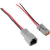 Be In Your Mind 2Pcs 2Pin Automobile Ad Alta Corrente Spot Lampada Spina Maschio Femmina Impermeabile Connettore Cablaggio DTP04-2P DTP06-2S per Camion Bus SUV 15 cm