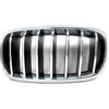 Generico Per BMW X5 X6 F15 F16 2014 2015 2016 2017 2018 Rene Anteriore Griglia Tutto Cromato Griglia Paraurti Anteriore Griglia