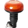Generico Lampeggiante a 18 LED SMD Ambra 6 Modalità di Lampeggio 12V 24V Girofaro a LED per Macchine Agricole Veicolo Commerciale Scuolabus Trattore Escavatori Camion Visibile a 360 Gradi E9