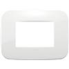 Vimar 19683.84 Arké placca Round 3 moduli, 12.2x9x0.85cm, bianco